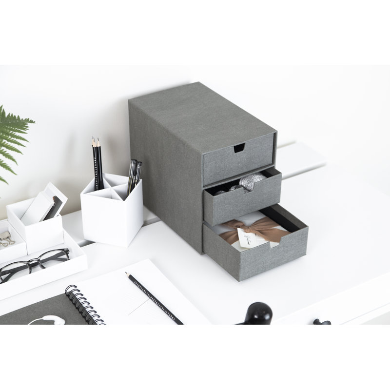 Bigso Ingrid Cardboard Stackable Desk Organizer with Drawers & Reviews